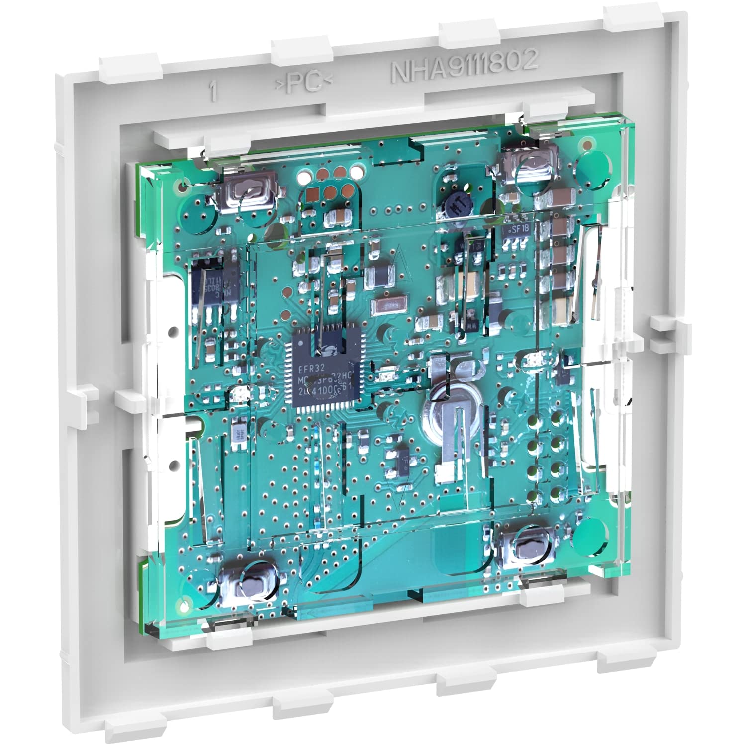 Merten MEG5116-6000 Wiser Connected Button Module 1-Way Flush-Mounted System Design Smart Home