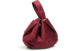 HOXIS Women Clutch Velvet Top Handle Bag Wristlet Small Tote Purse