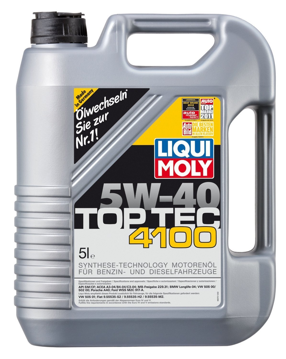 Liquimoly 2330 5W-40 Top Tec 4100 Motor Oil, 5 L, 4 Pack Image