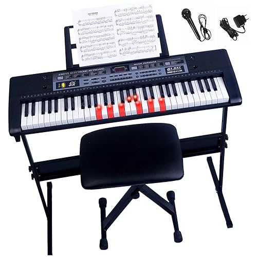 61 Key Electric Keyboard Piano, Portable Piano Keyboard for