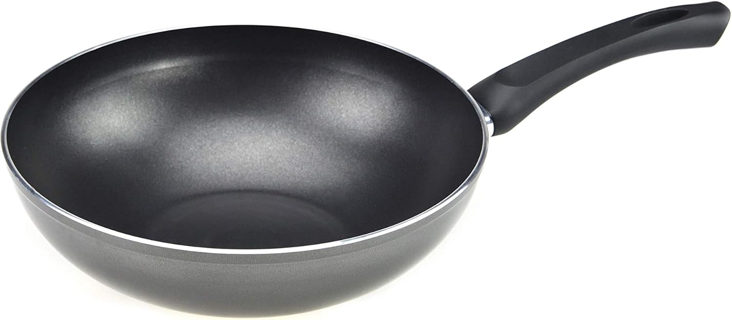 RAVELLI Italia Linea 85 Non Stick Induction Wok Stir Fry Pan, 11 Inch