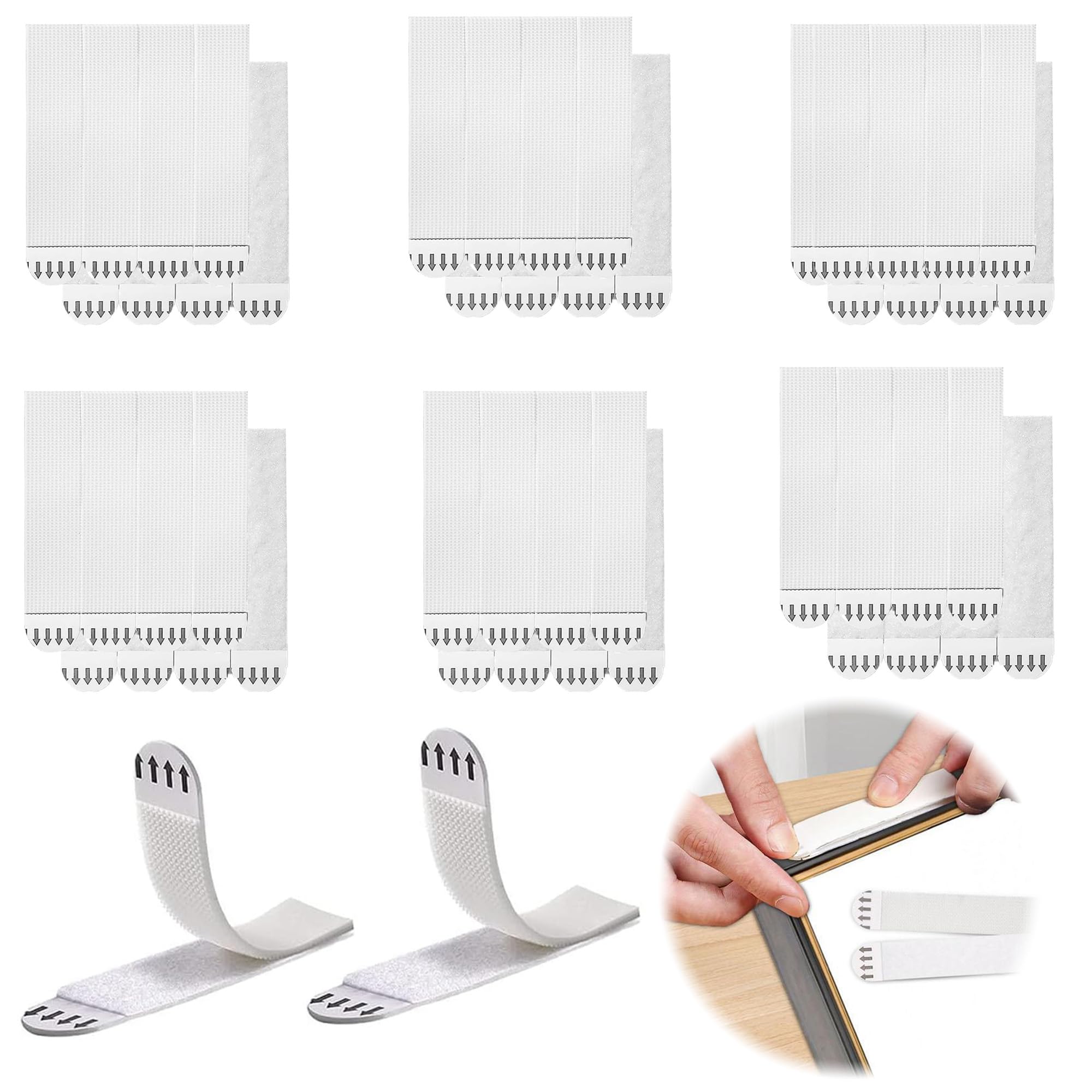 36 Pairs(72 Strips) Heavy Duty Picture Hanging Strips, Picture Hanging Strip Command Strips Heavy Duty, Damage Free Removable Wall Fastener Tape, Command Picture Hanging Strips For Pictures And Photos
