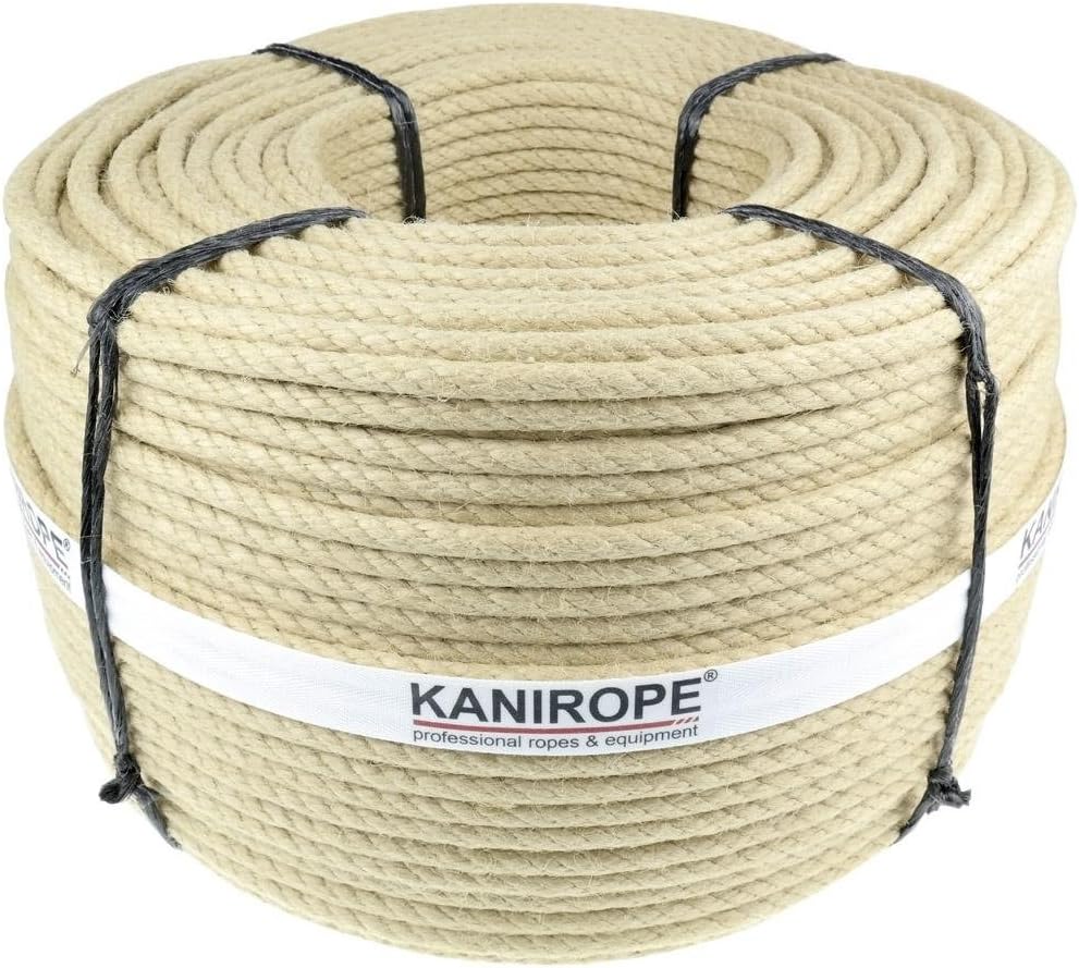 SOUJAP Cuerda De Cáñamo De 100 Pies Y 1/2 Pulgada