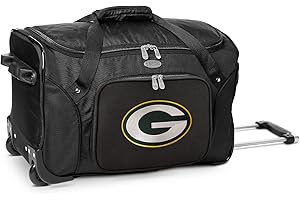 DENCO NFL Wheeled Duffel Bag, 22-inches