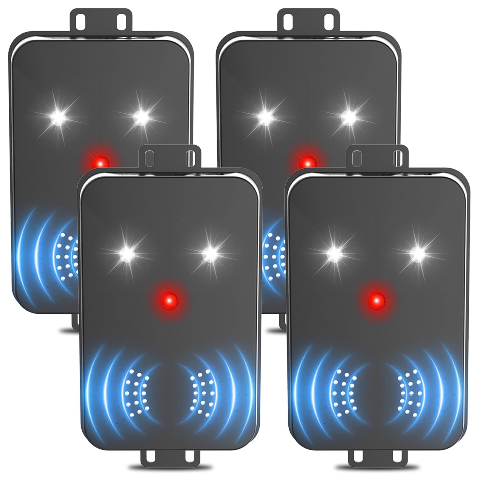 Photo 1 of 2026 Upgraded Rodent Repellent for Car Engines Ultrasonic Mouse Repellent Plug-in Battery Operated Car Rodent Repellent Under Hood Keep Mice Rat Squirrel Out of Car, Attic, Garage, Barn,4 Pack