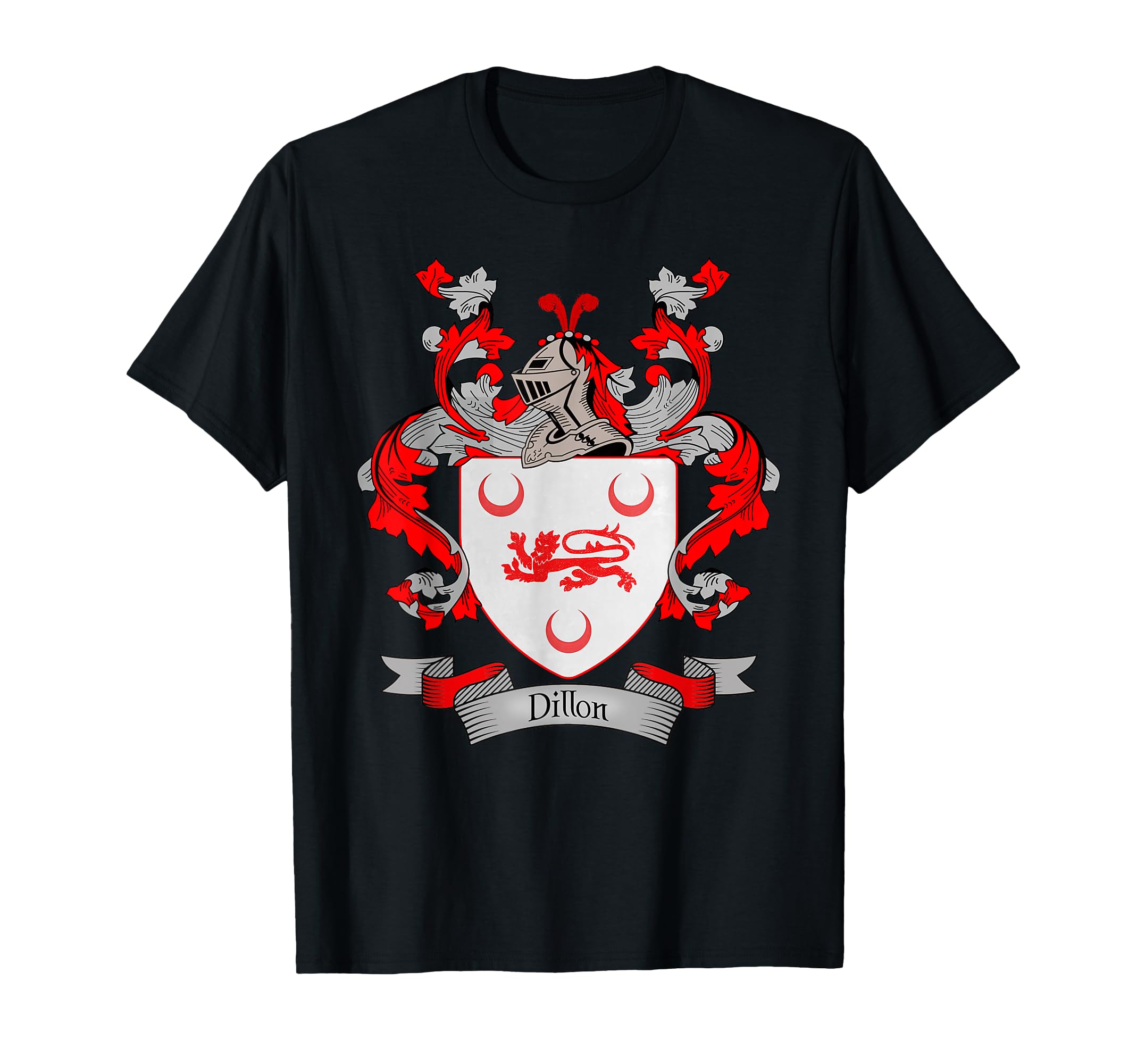 Dillon Coat of Arms | Dillon Surname Family Crest T-Shirt