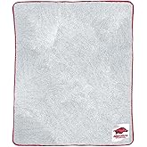Northwest NCAA Arkansas Razorbacks Unisex-Adult Raschel Throw Blanket, 50" x 60", Two Tone