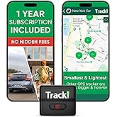 Tracki GPS Tracker for Vehicles – Real-Time 4G LTE Assets & Car Tracking Device with App, Magnetic Mount, Compact Design, Worldwide Coverage – iOS & Android (Tracker 1 Year Subscription Incl.)