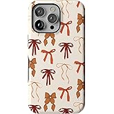 Casely iPhone 15 Pro Max Case | Fall Girlie | Pumpkin Spice Bows | Bold Protective Design | MagSafe Compatible Design