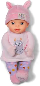 Baby Annabell Sweetie Pink 30cm Soft Body Doll with Rattle from Birth view 4