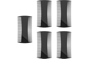 Kootinn 5 Pack Double-Sided Pocket Comb for Hair, Beards & Mustaches | Fine & Coarse Teeth, Everyday Comb For Detangling Knots, Beard Care & Grooming