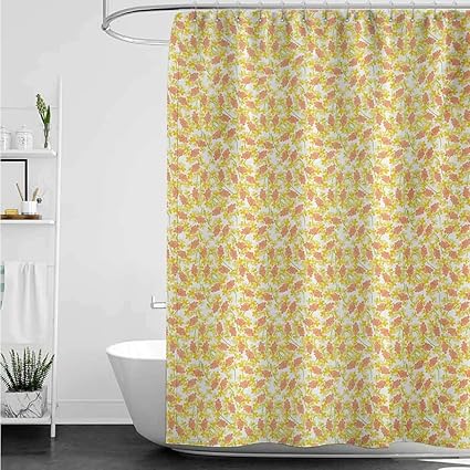 Amazon Com Homecoco Shower Curtains Fabric Without Hooks Colorful