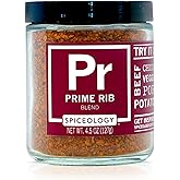 Spiceology – Prime Rib Rub – Bold, Savory Seasoning with Garlic, Smoked Paprika & Tomato – Perfect for Prime Rib, Steak, Brisket, Ribs, Pork & Vegetables – BBQ & Grilling Essential – 4.5 oz