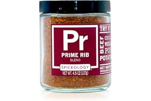 Spiceology – Prime Rib Rub – Bold, Savory Seasoning with Garlic, Smoked Paprika & Tomato – Perfect for Prime Rib, Steak, Brisket, Ribs, Pork & Vegetables – BBQ & Grilling Essential – 4.5 oz