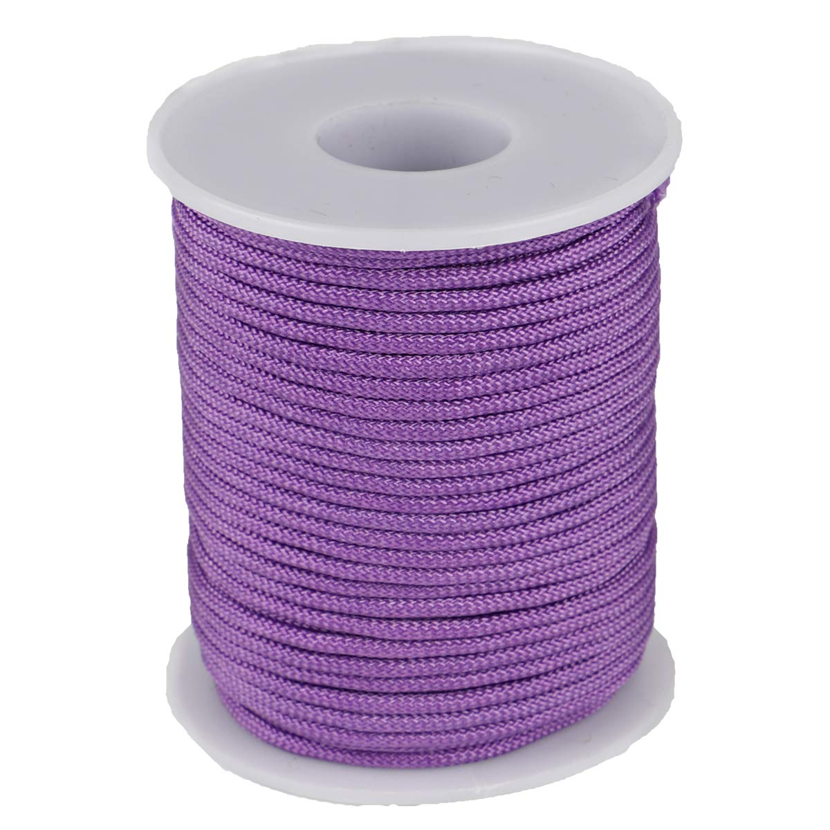 Nylon Twine Cord Thread String for Necklace Bracelet Jewelry Making Crafting Accessories (Light purple, 2mm-98feet)