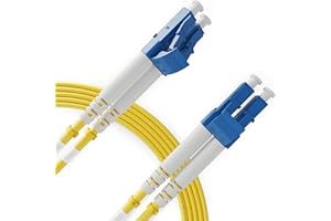 BEYONDTECH 10m (32.8ft) LC to LC Fiber Patch Cable – UPC Single-Mode Duplex Fiber Optic Cable – 9/125µm core, Compatible with OS1 & OS2 – LSZH PUREOptics Series