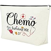 Mxrymvu Chemo Care Package for Women Makeup Bag Chemo Nurse Gifts Cosmetic Bag Chemotherapy Gift for Women Breast Cancer Nurses Gifts Zipper Pouch Cancer Nurse Thank You Gift Travel Pouch