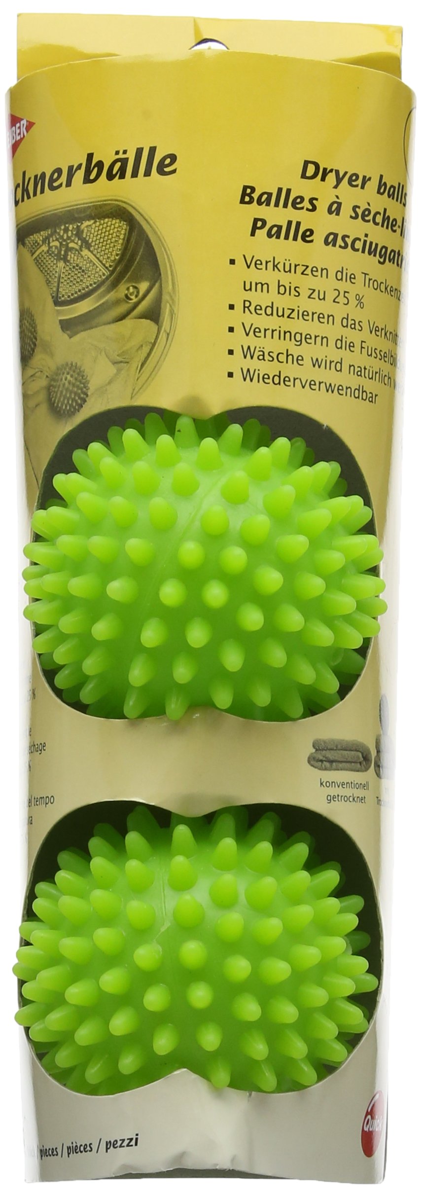 Kleiber Dryer Balls-Green, 24 x 8 x 8 cm