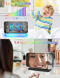 EVILTO Projection Alarm Clock, Digital Colorful