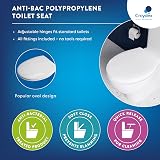 Croydex Soft Close Toilet Seat O Shape White Polypropylene Antibacterial view 5