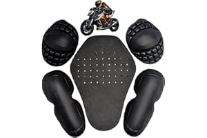 Armor All, 5Pcs/Set Motorcycle Armor, EVA Foam Motorcycle, 1Pc Back Protector Pad, 1 Pair Shoulder and 1 Pair Elbows Protecto