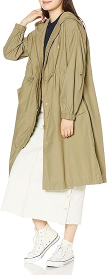 Amazon セシール ライトフーデッドコート マウンテンパーカー ロング丈 はっ水加工 フラップ付き レディース コート ジャケット 通販