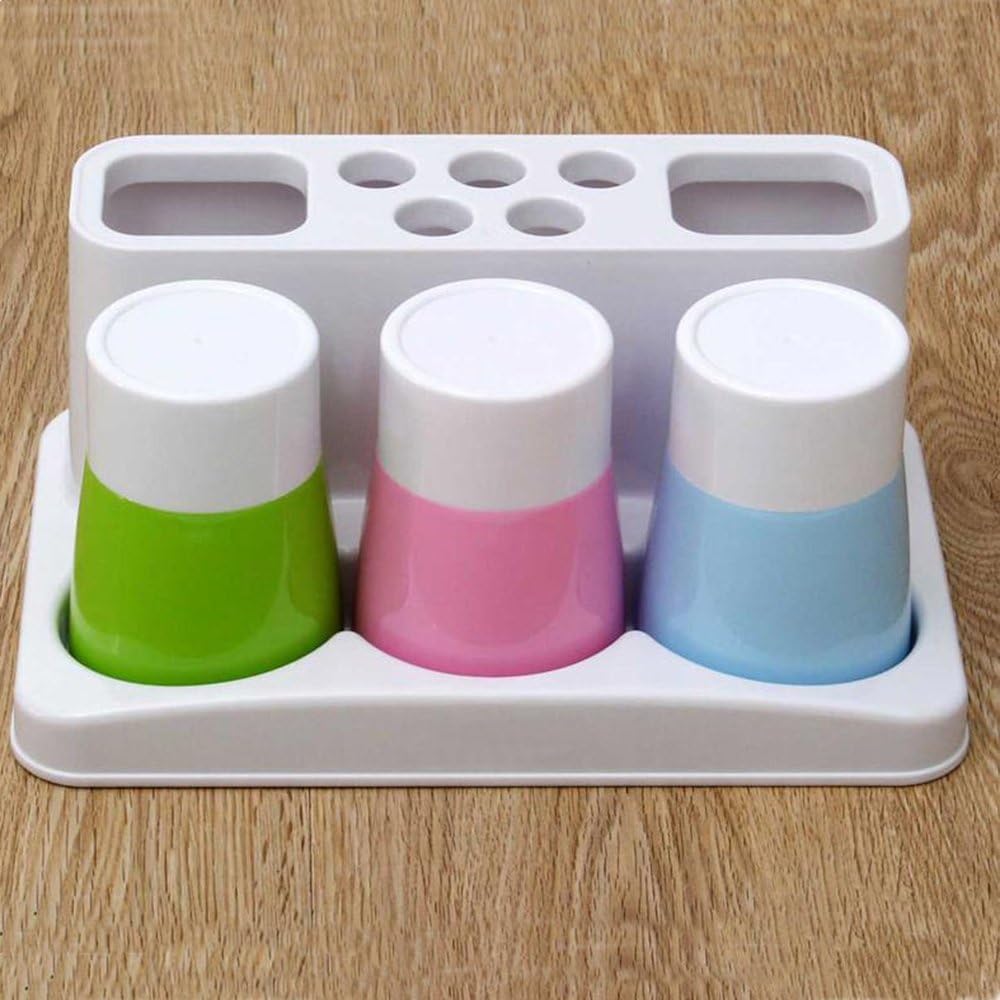Eslite Toothbrush Toothpaste Holder Stand for Bathroom Storage Organizer: Home & Kitchen