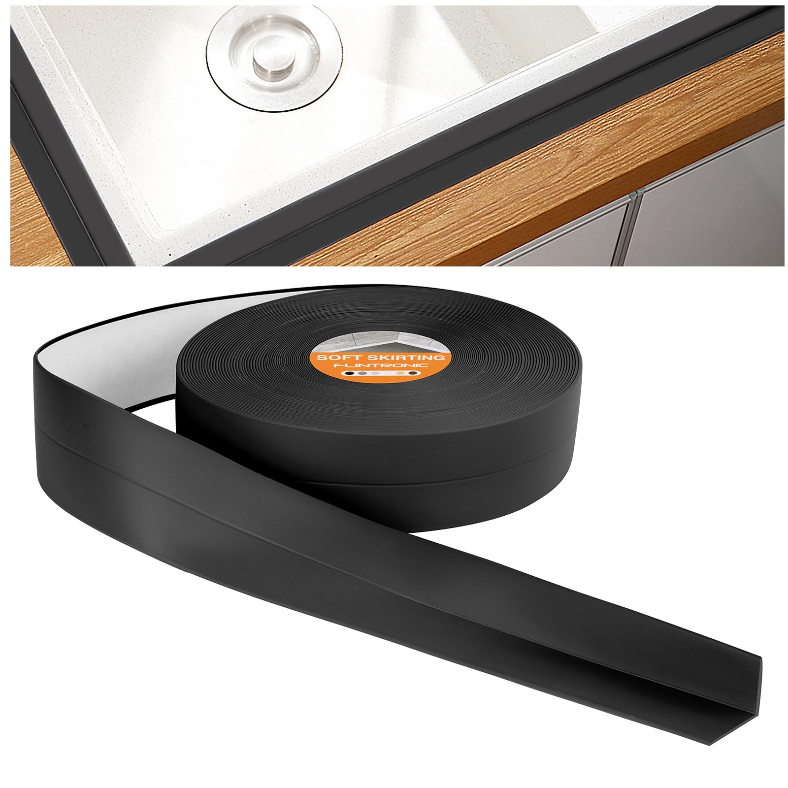 flintronic-beautiful seam tape-19 * 19mm*20 meters-black