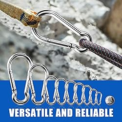 Small Carabiner Clip Hooks, 10pcs 1.57 inch