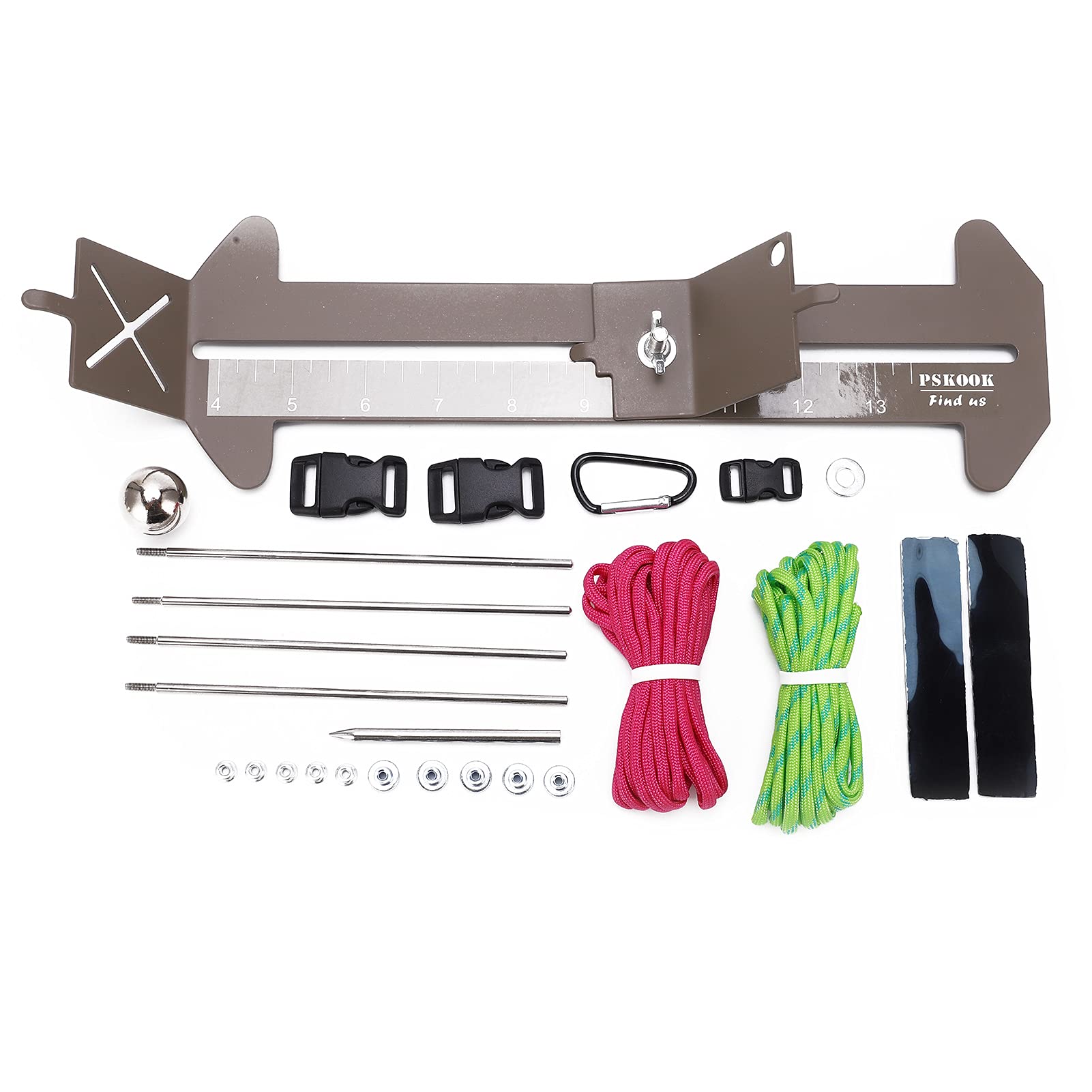 Teror Bracelet Weaving Frame Set,Outdoor Paracord Bracelet Weaving Jig Kit Stainless Steel Wristband Maker DIY Frame