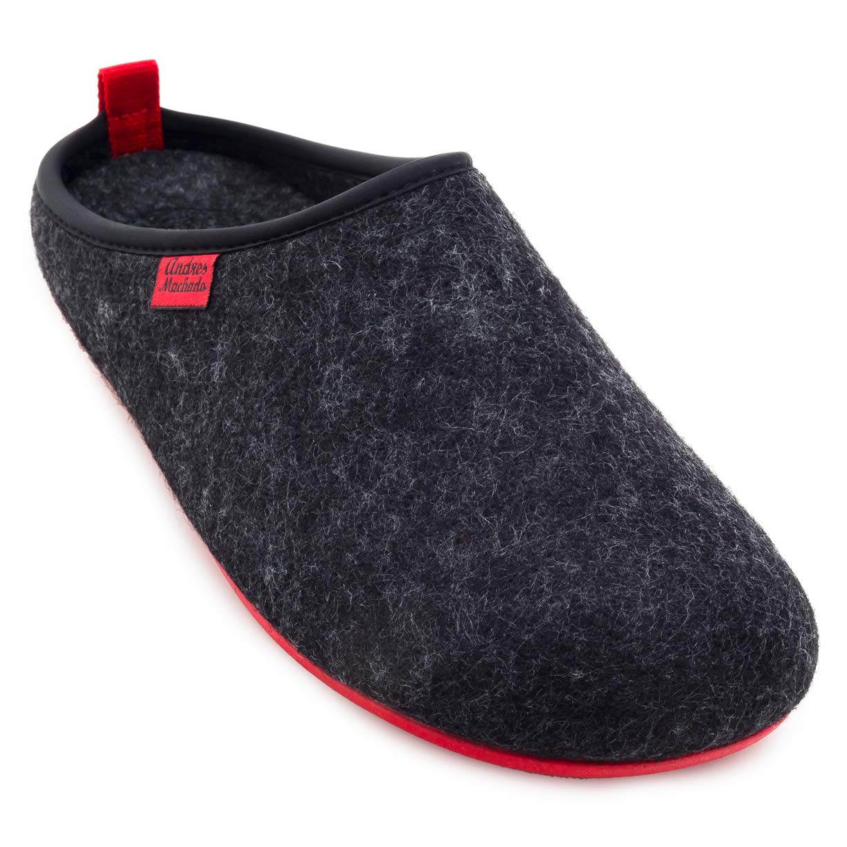 Andrés MachadoUnisex Home Slippers for Men and Women - Summer and Winter - DYNAMIC - made of Wool & Felt - with anti-slip rubber outsole and removable Insole – Sizes UK 3.5 to 16 EU 37 to 50