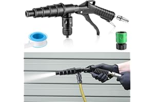 Gulfmew Coolant System Flush Gun, Lever Action Heater Core Flush Kit, Radiator/Cooling System Flusher, Air and Water Combo Fl