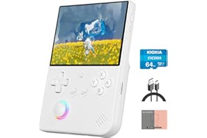 DORITENEY RG40XX V Linux OS Portable Game Console 64GB Storage 4.0-inch IPS Display H700 Quad-Core Bluetooth 4.2 3200mAh Battery 16M RGB Lighting(White)