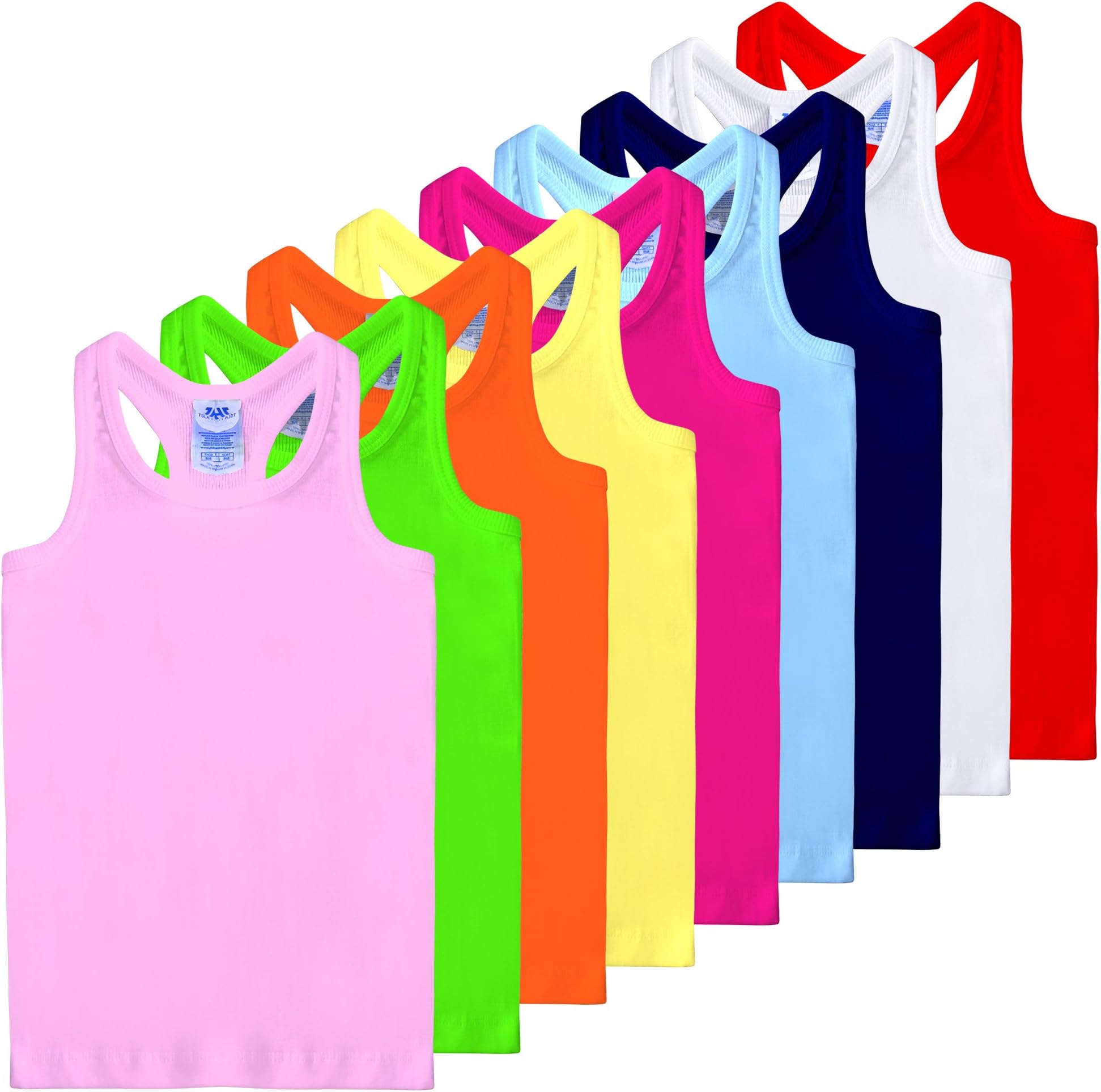 FRESH TEE Girls' Racer Back Tank Top Tunic