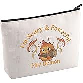 KUIYAI Anime Movie Merchandise Cosmetic Bag Fire Demon Gift Anime Flame Lovers Gift I'm Scary & Powerful Fire Demon Gift For Fans (FireDemon Mup)