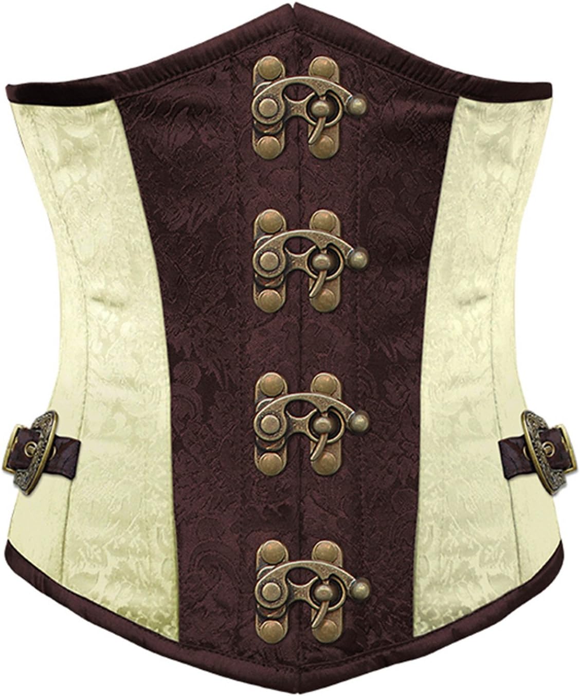 SheinHot Women's Brocade Steel Boned Underbust Corset