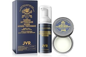 JVR Tattoo Aftercare Kit, JVR Tattoo Soap & Tattoo Balm, Tattoo Foam Soap Cleanser To Clean Tattoos, Tattoo Balm for Tattoo M