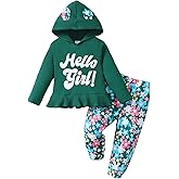Mioglrie Toddler Baby Girl Clothes Fall Winter Sweatsuit Newborn Sweatshirt Sweat Pant Sets Outfits Infant Girls Clothing