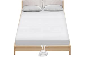 CUAZCCS Grounding Sheets King Size - Organic Cotton and Silver Fiber, Grounding Fitted Sheet Wellness Sleep White