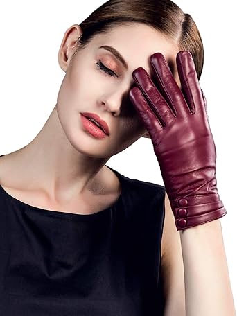 womens leather gloves amazon