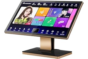 HiFine All in One Karaoke System, Karaoke Player KV-V5Max, 4T Harddrive Biuld in 90000 Songs, Desktop Type Easy to Carry, Clo