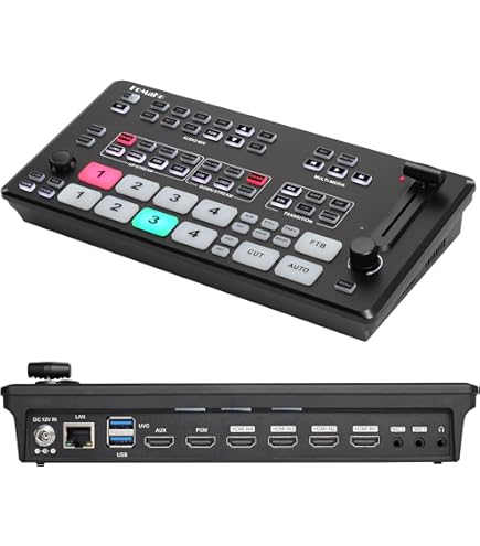 Producing Streaming Video for Multiple… IOGEAR Upstream Pro Video Production Switch (TAA Compliant