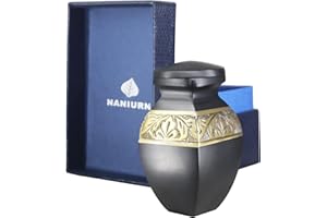 NANIURN Small Keepsake Urn for Ashes Adult Male & Female, Mini Urns for Human Ashes Adult Man & Women, Decorative Cremation U