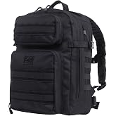 Rothco Fast Mover Tactical Backpack - Outdoor Hiking Pack for EDC Essential Gear (Black)