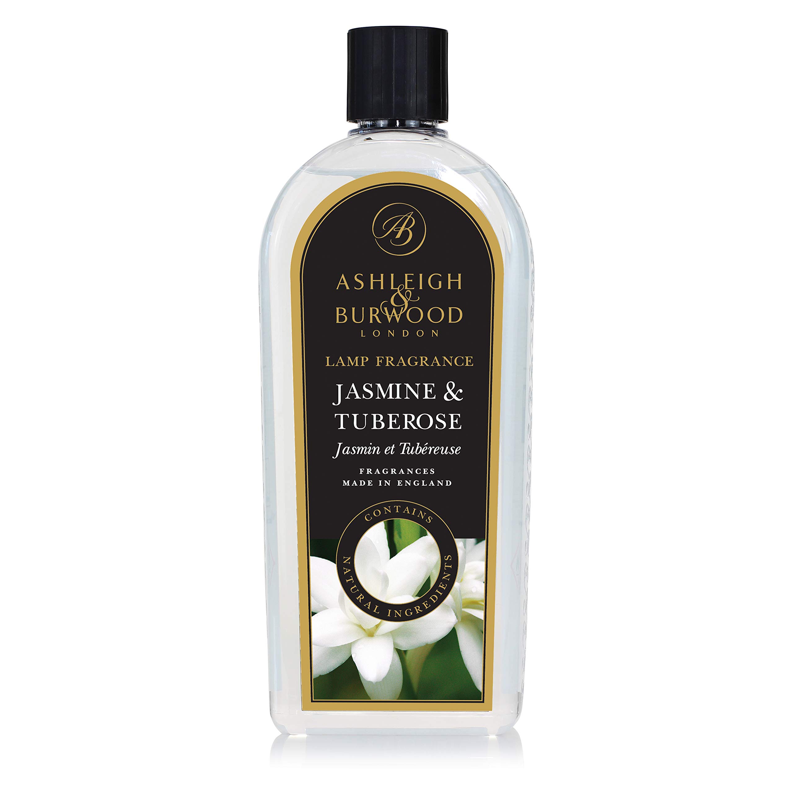Ashleigh & Burwood - Lamp Fragrance 1000 mL / 1 L - Jasmine and Tuberose - Sweet and Floral Scent - 40 Hours Burn Time - Eco-Friendly Packaging