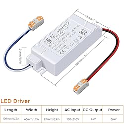 Karyoosi 24V Power Supply LED Driver 36W 1.5A 110V