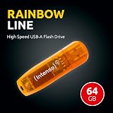 Intenso 64GB USB 2.0 Flash Drive Rainbow Orange - view 4