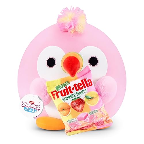 Snackles Series 2 14-inch Snackle by ZURU Cuddly Squishy Comfort 14-inch Plush with Licensed Snack Brand Accessory (Tucan&Fruit-tella)