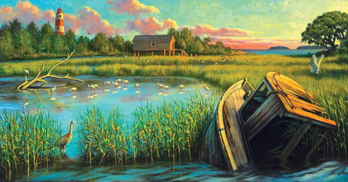 Laughing Gull Creek 500 pc Jigsaw Puzzle by SunsOut