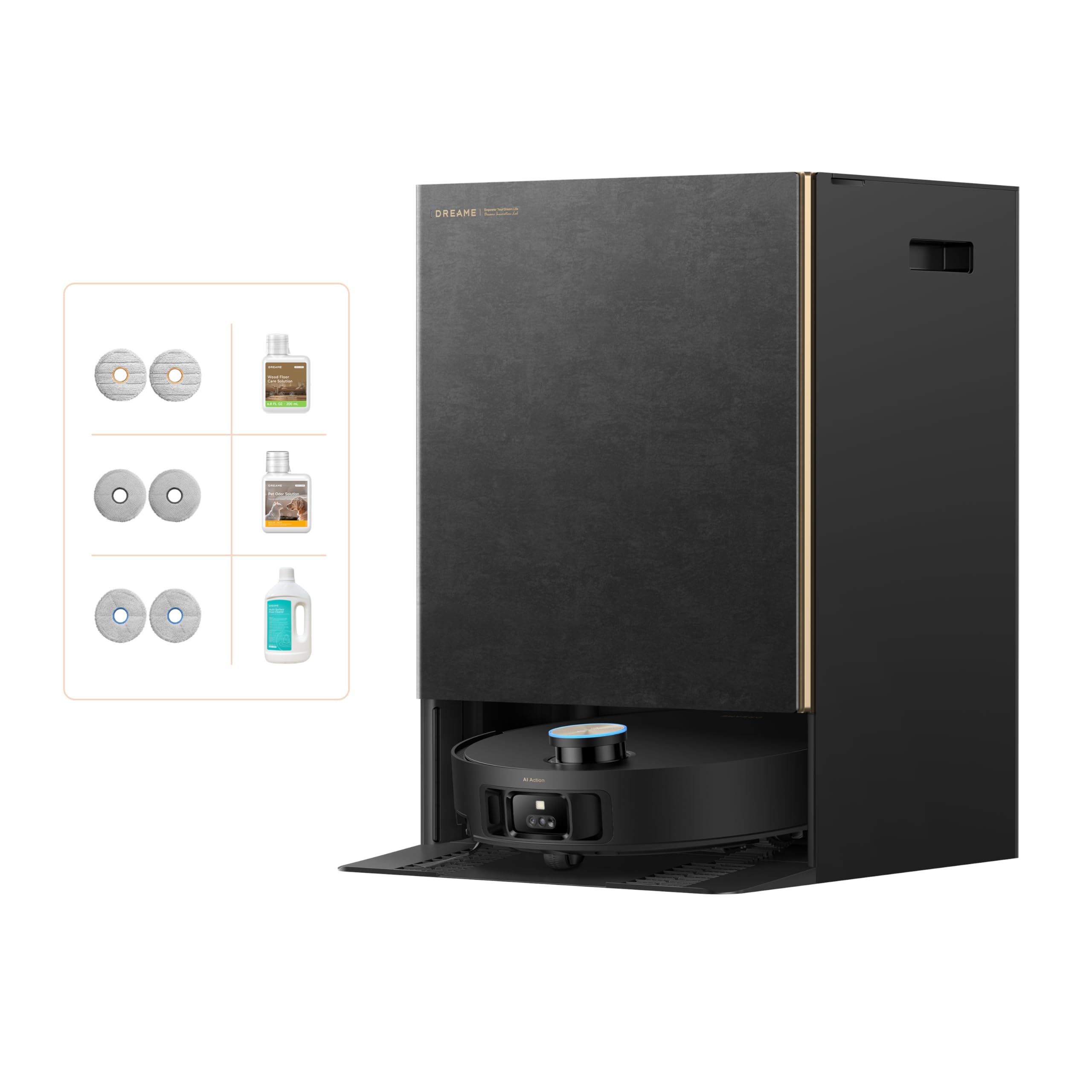 Photo 1 of DREAME Matrix10 Ultra Robot Vacuum and Mop, Multi-Mop Switching, 3.14inch Obstacle Clearing, 30,000Pa Suction, Self Empty&Refill, Self-Cleaning, 100% Detangling, 240+ Obstacle Avoidance, Voice Control